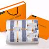 Toalla de baño superabsorbente para reuniones anuales de compañías de seguros, regalo de boda, toalla de forro polar coral, caja de regalo