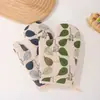 Guantes Gruesos a Cuadros para Horno de Microondas, Aislamiento Térmico, Anti-quemaduras, Estilo Pastoral Nuevo Transfronterizo, Venta al por Mayor Aislamiento Térmico Grueso