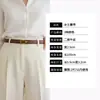 Cinturón de Piel Genuina 2026 para Mujer, Cinturón Casual Versátil Nuevo con Hebilla Lisa, Cinturón de Moda Simple Estilo Coreano en Stock
