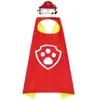 Capa Infantil Patrulha Canina Desenho Animado Patrulha de Cães Cosplay Halloween Capa para Adulto Halloween