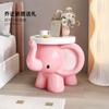 Elefante fofo sala de estar mesa de cabeceira bandeja mesa de centro enfeites acessórios para casa sofá mesa lateral quarto infantil presente de inauguração
