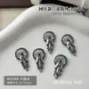 Accesorios para arte de uñas de calavera de Halloween, artículo popular de exportación transfronteriza, uñas postizas a presión DIY de cruz vintage con grandes decoraciones de pedrería