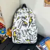 Mochila Escolar para Estudiantes Americanos, Calle Principal, Graffiti de Aspecto Caro, Mochila Trendy para Computadora, Diseño de Nicho, Mochila de Celebridad de Internet para Hombres