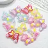 Accesorios de Resina para Manualidades de Dibujos Animados Joyería Brillo Fino Mariposa Pegamento de Crema Pasador Hecho a Mano Funda para Teléfono Móvil Hebilla de Zapato Accesorios
