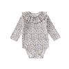 Macacão de Bebê 2026 Primavera e Outono Roupas de Bebê Recém-Nascido Estiloso Estampa de Leopardo Macacão Completo Passeio de Lua Cheia Roupa de Engatinhar