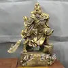 Estátua de Guan Gong de Latão Budista Ornaments Cobre Wu Deus da Riqueza Estátua Decoração de Casa Ornaments
