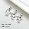 [Mengdie] Colgante de Mariposa de Tres Vías con Cuentas Chica Soñadora Metal con Cuentas DIY Pulsera Hecha a Mano Accesorios para Collar
