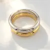 Pulseira Unisex de Larga Versão High-End, Pulseira de Anel Liso em Aço Inoxidável, Pulseira de Casal com Superfície Lisa, Versátil para Empilhar, Joias de Luxo Leve