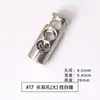 Hebilla de Resorte Metálica Hebilla de Cuerda de Doble Agujero Hebilla de Ajuste Hebilla Redonda de Aleación Accesorios Hebilla Elástica de un Agujero Hebilla de Nariz de Cerdo Mina Terrestre