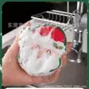 Conjunto Esponja Limpadora Papai Noel Pano Esponja Escova de Limpeza para Cozinha Esponja para Lavar Panelas Pratos Algodão Absorvente Algodão de Polpa de Madeira Comprimida