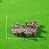 Tablero de madera creativo de paisaje en miniatura, valla de piedra y puente corto - Accesorios decorativos DIY para paisajismo de jardinería, pequeños adornos para terrarios