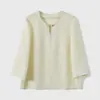 Mi colección privada de camisa de brocado dorado sedoso con triple patrón, cuello diseñado para estilizar, nueva para otoño de 2026