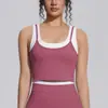 Nuevo conjunto de seis piezas de nylon de colorblock transfronterizo, doble cara, sin costuras, ajustado, para yoga, deportes, correr y fitness