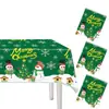 Feliz Navidad Mantel de Navidad Desechable Fiesta Mantel Festivo Pe Mantel Decoraciones de Fiesta