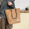 Bolsa Tote Casual de Grande Capacidade para Meninas, Bolsa de Mão Leve e Versátil para Sair, Bolsa Transversal Simples para Atacado de Exportação