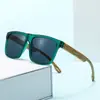 Nuevas Gafas de Sol Retro de Bambú Anti-UV para Hombre, Gafas de Sol Modernas y Versátiles, Gafas de Sol con Protección Solar de Moda Transfronteriza