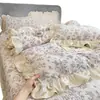 Cubierta de Cama de Terciopelo Tejido Grueso de Invierno Antideslizante Juego de Cuatro Piezas de Terciopelo de Leche Funda de Edredón de Terciopelo de Gato Perezoso Ultra Suave Pieza Única Antiestática