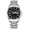 Sunkta/Lige Nuevo Moda Transfronteriza Simple Negocios Reloj de Cuarzo para Hombre Luminoso Impermeable Correa de Acero Reloj
