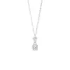 Colar S925 Prata Esterlina Gota de Água Estilo Francês Dinâmico Ultra Brilhante Zircônia Transparente Gelo para Mulheres, Corrente de Clavícula de Nicho de Alto Padrão