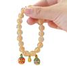 Pulseira Xiangji mesmo estilo ouro rosa esmalte colorido cinza perfumado folha de ouro Sutra do Coração besta dourada transmissão ao vivo livro vermelho pulseira popular para amigas