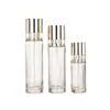 Botella redonda lisa de fábrica directa 50g botella de crema 40ml botella de esencia de loción botella secundaria material de empaque set de botellas cosméticas