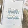 Darryson Feito à Mão Perfurante e Verão Fresco Nail Art Laço Fofo Francês Diário Curto Removível