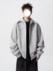 Moletom com Capuz Americano Cleanfit Silhueta Bonita Masculino Outono e Inverno High Street Marca de Moda Pesada Jaqueta Cardigan Desconstruída