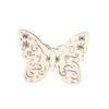 Serie de Mariposas Recortadas Creativas Transfronterizas Colgantes de Madera Artesanías de Virutas de Madera DIY con Cuerda de Cáñamo Colgantes para Decoración del Hogar