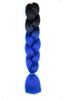 Nueva versión de trenza grande [doble color] Trenza africana sucia peluca trenza cola de caballo fibra química seda de alta temperatura color trenza grande