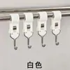 Gancho Clip Gancho de Aço Redondo PP Aço Inoxidável Sem Perfuração Deslizante Cozinha Banheiro Armazenamento Gancho Fabricante Atacado