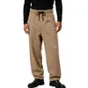 Calça Masculina Europeia Transfronteiriça Amazon Outono Inverno Casual Tendência Simples Versátil Plus Veludo Bloco de Cores Fita Tecida Cordão Perna Reta
