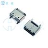Plugue vertical para iPhone Base fêmea Apple 8p Plugue direto vertical Cabeça fêmea fileira dupla DIP com placa de concha altura H4,8mm