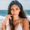 Diadema elástica cruzada de una sola capa europea y americana, unisex, adecuada para yoga y deportes, absorbente de sudor, elegante y versátil