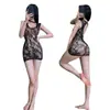 Ropa Interior Sexy Medias de Seda Jacquard para Mujer Malla en la Cadera Sexy Espalda Descubierta Ajustado Ajustado Redes de Malla Tienda Nocturna Pijamas