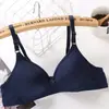 Sujetador Inalámbrico Fino de Color Sólido Versátil para Todas las Estaciones Cómodo para Pecho Pequeño para Niñas Ropa Interior Estudiantil
