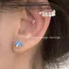 Uña de Hueso de Oreja de Garra de Gato Linda Sentido Avanzado Diseño de Nicho Uña de Oreja de Garra Uña de Oreja Espiral Pendientes Sencillos Versátiles para Mujer