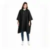 Capa de chuva em tecido EVA à prova de vento, resistente à água e ecológica, poncho descartável para caminhada ao ar livre para adultos, unissex