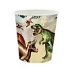 Atmosfera de Aniversário Temática Dinossauro Jurássico Transfronteiriça Suprimentos para Festa de Aniversário Prato de Papel Copo de Papel Conjunto de Louça Descartável