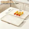 Bandeja de Drenaje de Doble Capa BNBS para Hacer Tanghulu y Plato para Servir, Hueca, Fácil de Limpiar, Bandeja de Almacenamiento con Drenaje para Frutas y Verduras