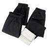 Pantalones de mujer de mediana edad y anciana, pantalones gruesos con forro polar de invierno, pantalones casuales de abuela con banda elástica, pantalones rectos de cintura alta para mamá