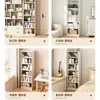 Estante, prateleira de armazenamento de chão, armário multi-camadas simples para uso doméstico, armário de armazenamento para sala de estar, armazenamento de parede, estante para espaço estreito