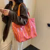 Yuezhi 2026 Verano Nuevo Bolso Tote Rayado Gran Capacidad Para Viajar Bolso de Mano de Alta Gama para Mujer