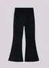 Calças Wide Leg para Meninas Calças Flare Infantis Outono Novo Estiloso Calças de Yoga para Crianças Grandes Calças Esportivas de Secagem Rápida