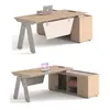 Mesa de chefe, mesa simples para gerente, mesa executiva moderna, mesa de escritório, pequena mesa de chefe, conjunto de mesa e cadeira executiva