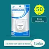 Atacado Imediato Rolo de Fio Dental 50m Encaixotado Encerado Sabor Menta Linha Ultrafina de Alta Tensão Fio Dental Ortodôntico Transfronteiriço