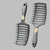 Atacado de Fábrica Novo Pente de Costelas com Bolsa de Ar Pente de Massagem com Almofada de Ar Pente de Placa Grande Pente de Costelas Pente para Cabelo Cacheado Pente Grande Curvo Antiestático