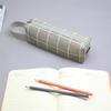 Estuche Simple de Lona Portátil para Lápices, Estuche Creativo de Gran Capacidad para Estudiantes, Estuche Portátil de Lona con Trébol de Cuatro Hojas