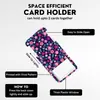 Estilo coreano flor fresca aleación de zinc hebilla de fácil extracción poliéster de fácil extracción cordón impreso soporte para tarjetas de certificado floral pequeño