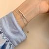 Pulsera exquisita de ágata negra plateada para mujer estilo coreano, diseño de nicho que combina con todo, regalo de alta calidad para novias, pulsera al por mayor