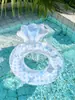 Flotador de natación para niños estilo coreano con lentejuelas y concha, con respaldo engrosado, flotador de natación moderno, flotador para axilas para niños